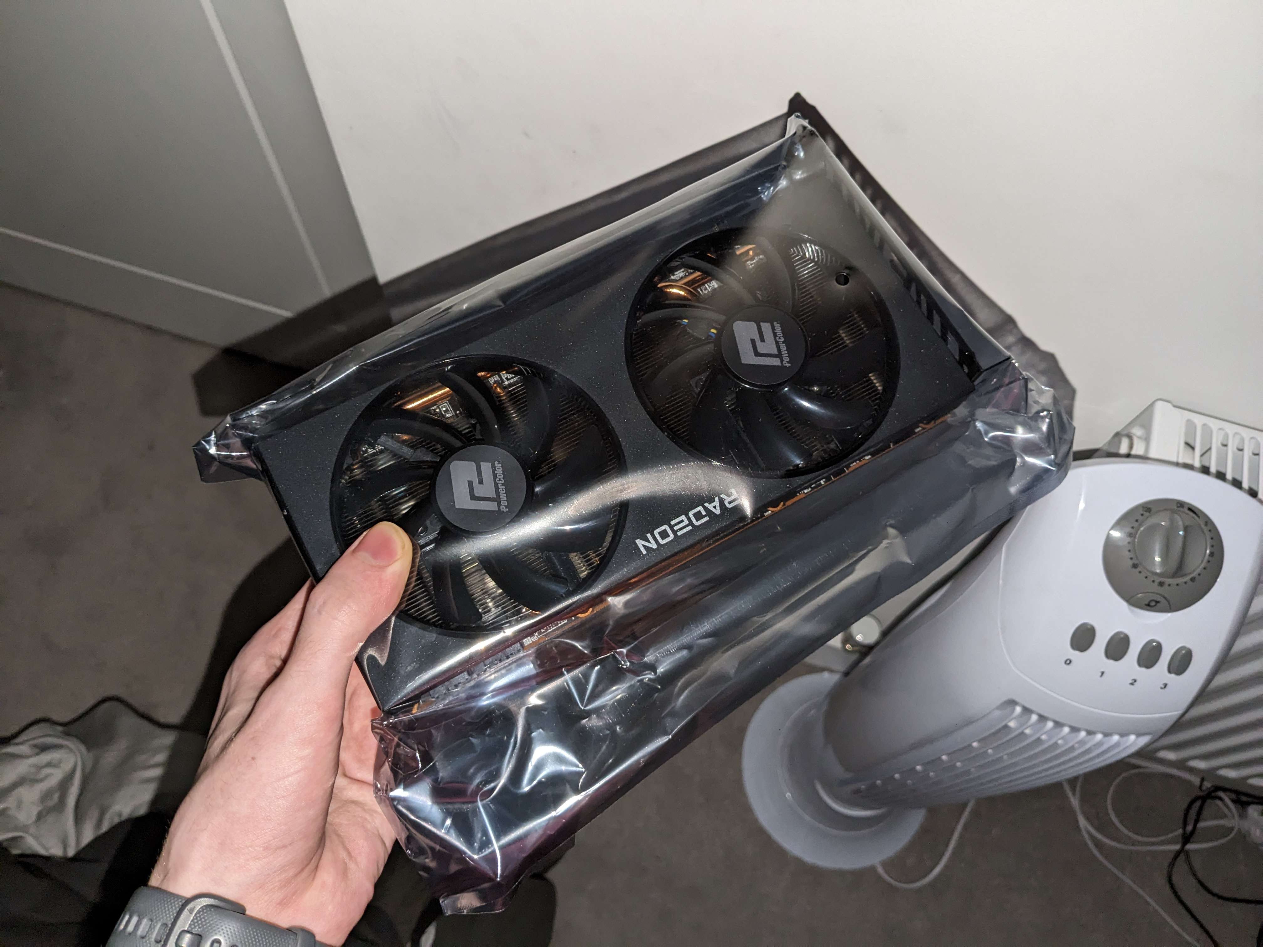 The new GPU in an anti-static bag