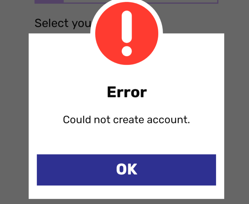 Circuit Laundry: signup error message